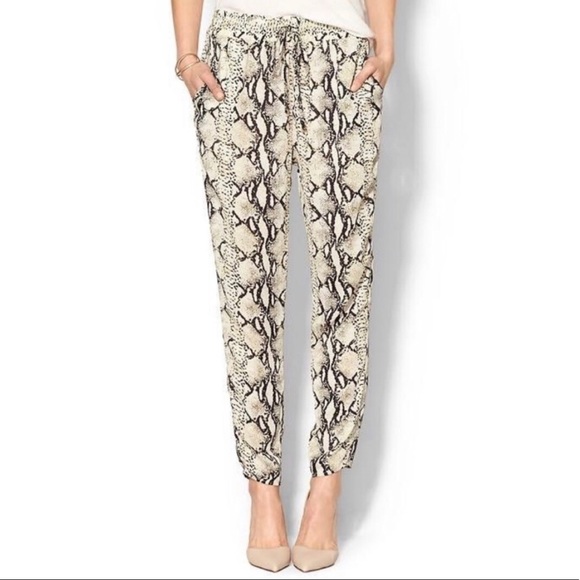 Ark & Co Pants - Ark & Co. Snake Print Semi-Sheer Pants